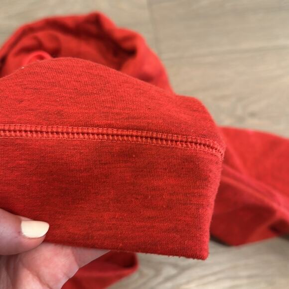 NIKE Heathered Red‎ Rolled Cowl Neck Long Sleeve Pullover Sweatshirt Top Size S - Picture 13 of 13